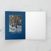 冬の月の芸術カード シーズンカード (内部)