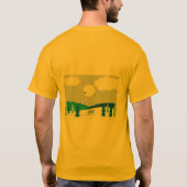 冬の月明かり。 Tシャツ (裏面)