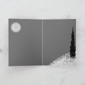 冬の月 カード (内部)