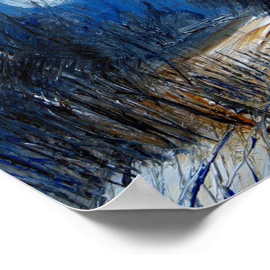 冬の月 ポスター (角)