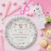 冬の服のベビー冷たい屋外ベビーシャワー ペーパープレート (パーティー)