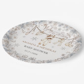 冬の服のベビー冷たい屋外ベビーシャワー ペーパープレート (アングル)