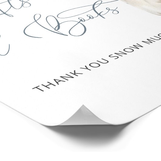 冬の服ベビーシャワーギフトブック ポスター (角)