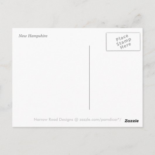 冬の朝の太陽光写真 ポストカード (裏面)