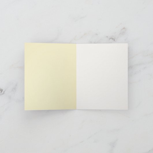 冬の朝の日の出の写真 カード (内部)