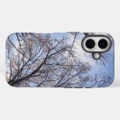冬の朝の木々を仰ぎ見る Case-Mate iPhoneケース (裏面 (横))