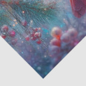 冬の朝の（鳥）ショウジョウコウカンチョウでFir Tree Decompage 薄葉紙 (詳細)