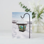 冬の朝はがきトンボ ポストカード (スタンド正面)