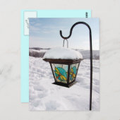 冬の朝はがきトンボ ポストカード (正面/裏面)