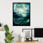 冬の朝灯 ポスター (ホームオフィス)