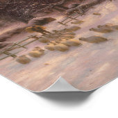 冬の朝食，ジョセフ・ファルカーソン ポスター (角)