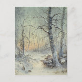 冬の朝食 ポストカード (正面)