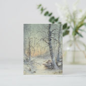 冬の朝食 ポストカード (スタンド正面)