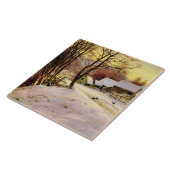 冬の朝、アール素晴らしズ絵を描。 タイル (側面)