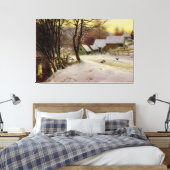 冬の朝 キャンバスプリント (インサイチュ (寝室))