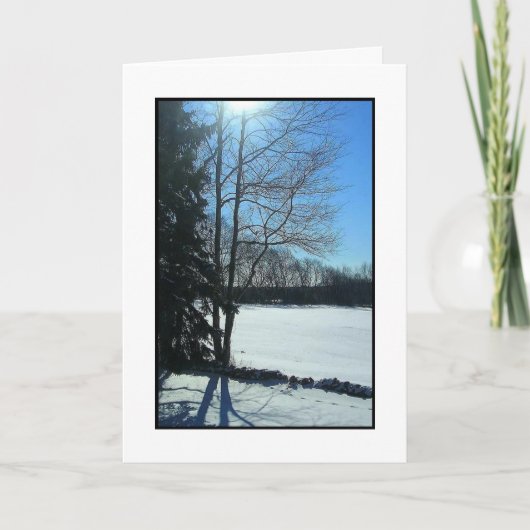 冬の朝 シーズンカード (正面)