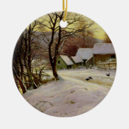 冬の朝 セラミックオーナメント