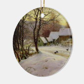冬の朝 セラミックオーナメント (左)