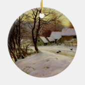 冬の朝 セラミックオーナメント (裏面)