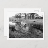 冬の朝:ダーウェントウォーター、ストランドシャー湾 ポストカード (正面/裏面)