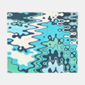 冬の朝 フリースブランケット (正面(横))