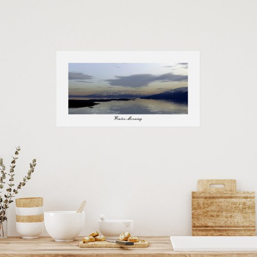 冬の朝 ポスター (キッチン)