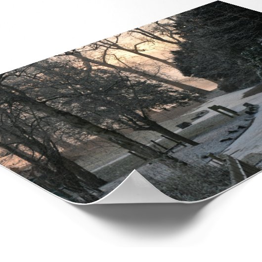 冬の朝 ポスター (角)