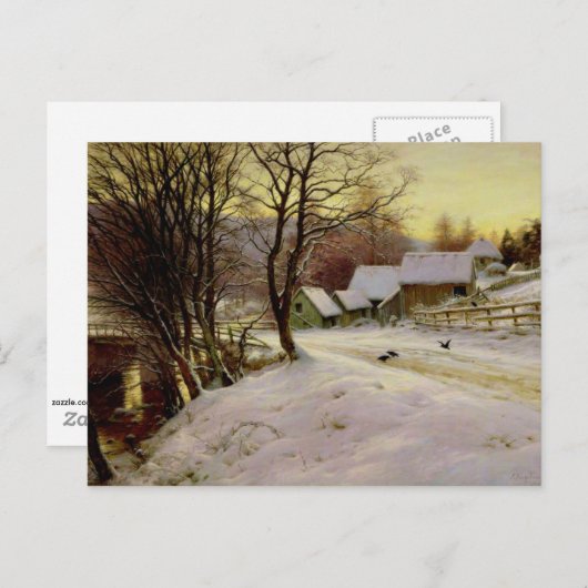 冬の朝 ポストカード (正面/裏面)