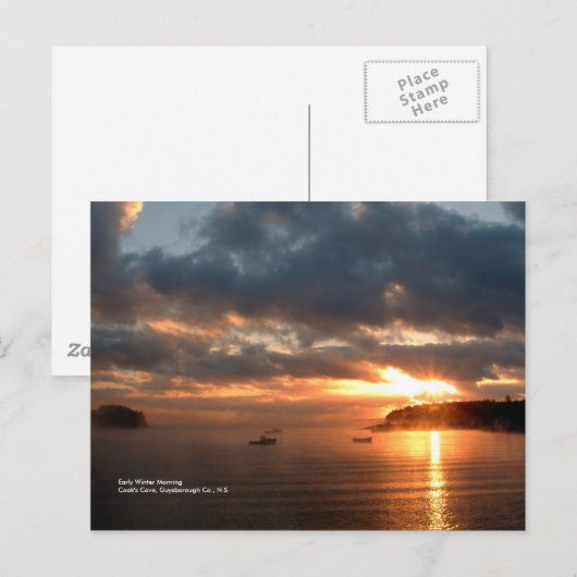 冬の朝 ポストカード (正面/裏面)