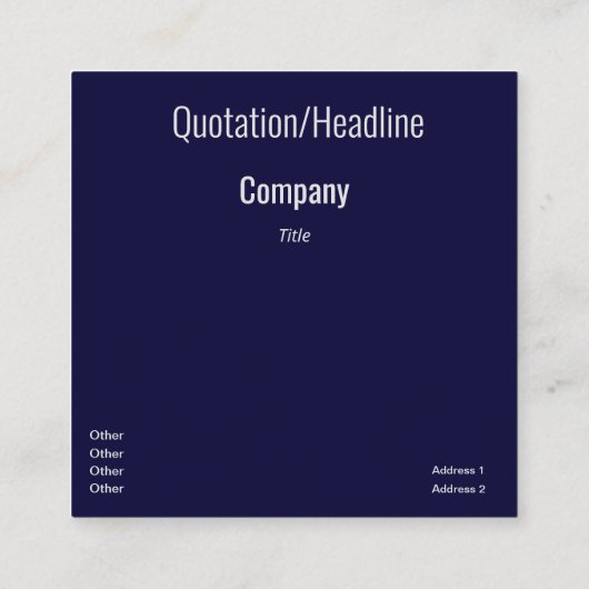 冬の朝、山富士 スクエア名刺 (裏面)