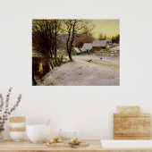 冬の朝、有名絵画な ポスター (キッチン)