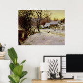 冬の朝、有名絵画な ポスター (ホームオフィス)