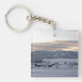 冬の朝#1 キーホルダー (正面)