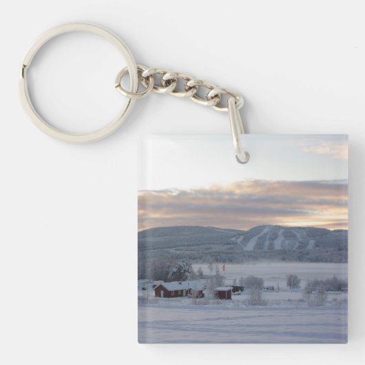 冬の朝#1 キーホルダー (正面)
