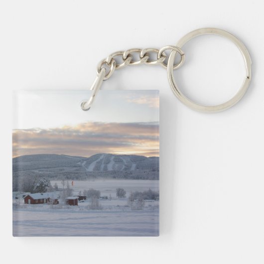 冬の朝#1 キーホルダー (裏面)