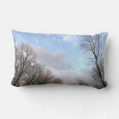 冬の朝I ランバークッション (裏面)