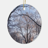 冬の朝II自然風景 セラミックオーナメント (左)