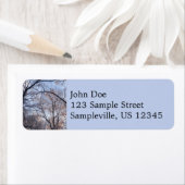 冬の朝II自然風景 ラベル (インサイチュ)