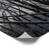 冬の朝III自然風景 ポスター (角)