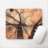 冬の木々が下に マウスパッド (マウス)