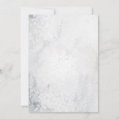 冬の木々の森の結婚式は、デートカード以外は サンキューカード (裏面)