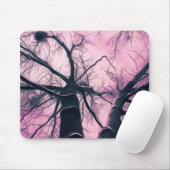 冬の木々紫の様式化 マウスパッド (マウス)