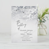 冬の木が雪結婚に 招待状 (スタンド正面)