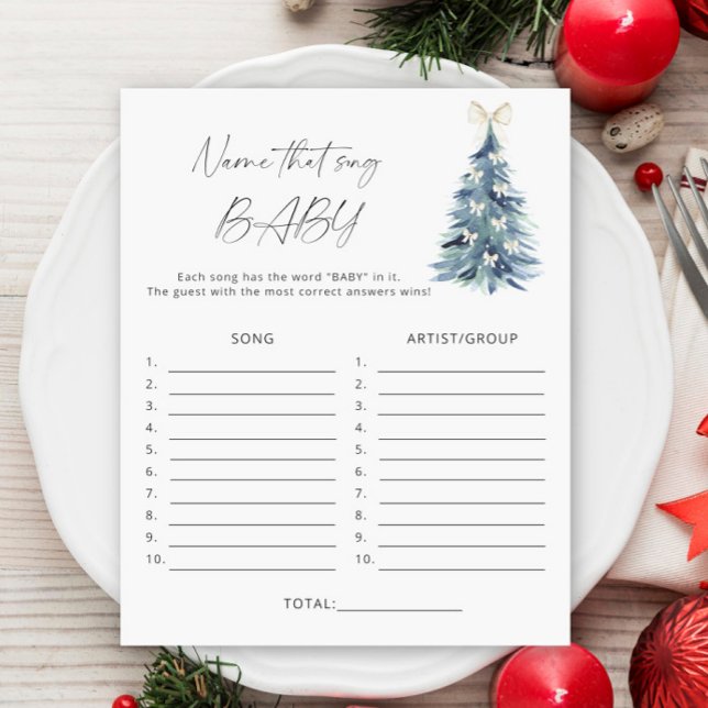 冬の木その歌の赤ちゃんシャワーゲームの名前 (クリエイターアップロード済み)