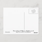 冬の木と湖 ポストカード (裏面)