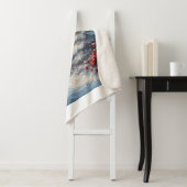 冬の木と花ブランケット シェルパブランケット (インサイチュ)