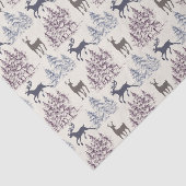 冬の木と野生の鹿 薄葉紙 (詳細)