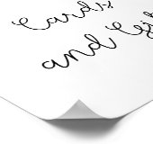 冬の木のカードと贈り物ベビーシャワー ポスター (角)