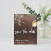 冬の木のクリスマス素朴を保存する 案内ポストカード (スタンド正面)