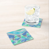 冬の木のコースター広場 スクエアペーパーコースター (インサイチュ)